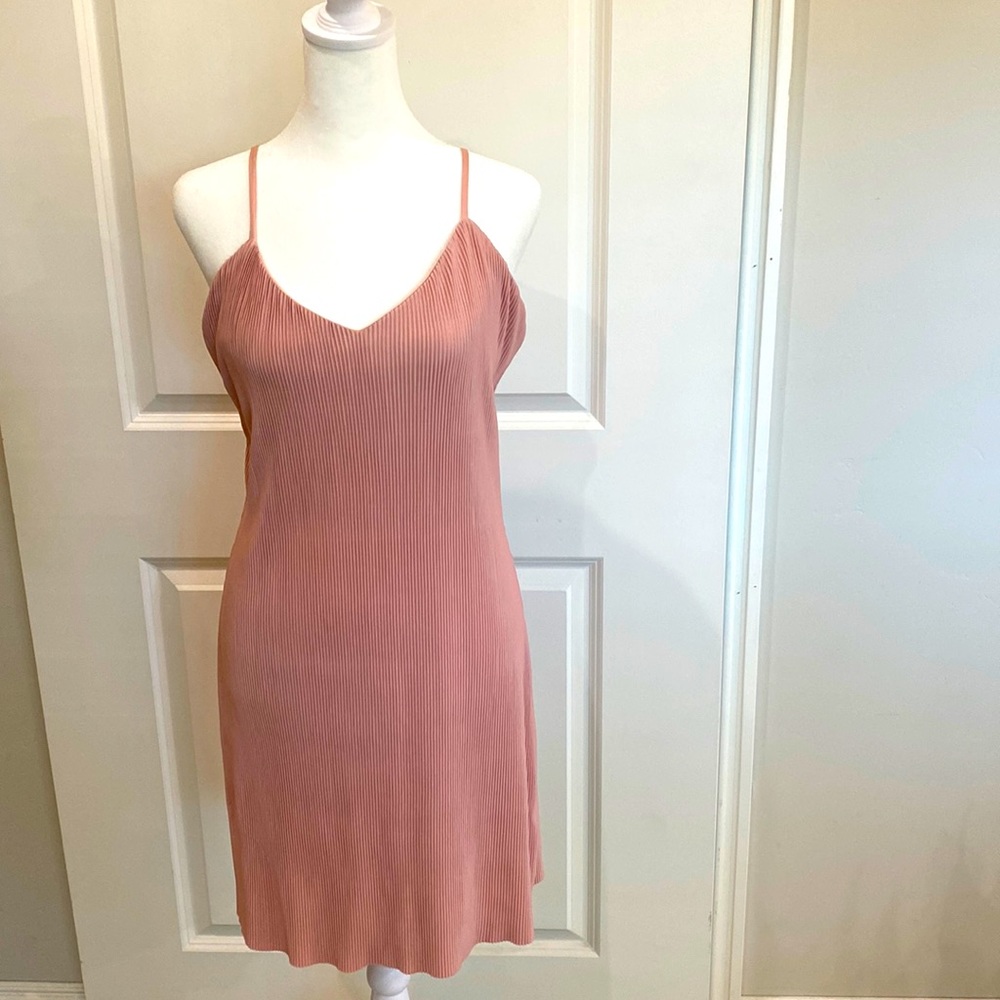 Slightly Above the Knee Light Pink loose Dress